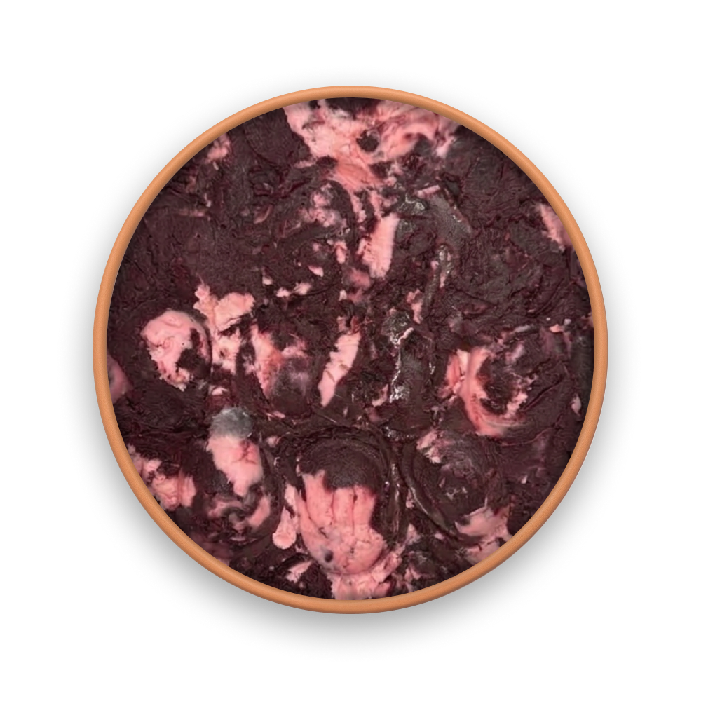 Açaí com iogurte de morango